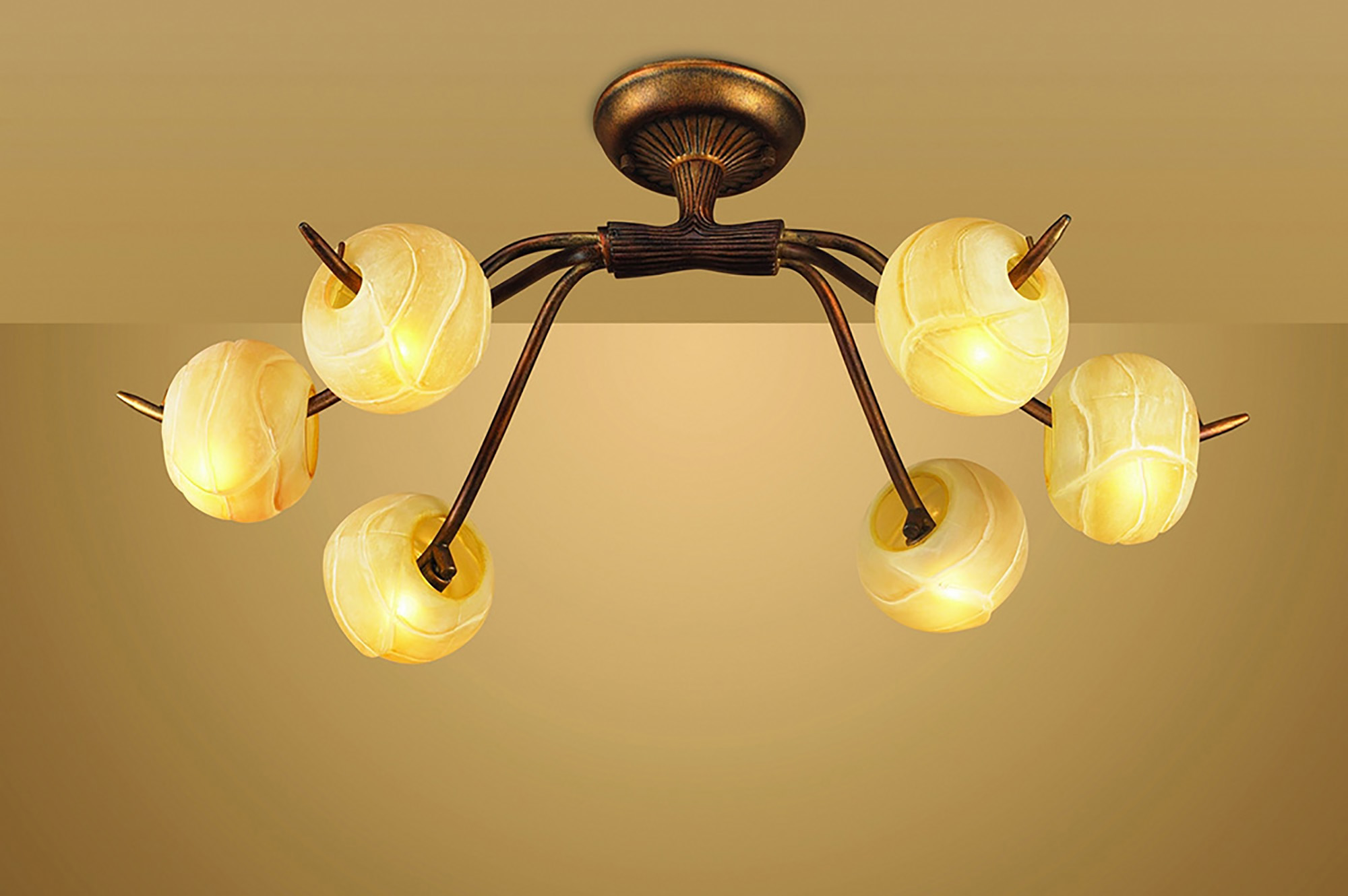 Wave Ceiling Lights Mantra Multi Arm Fittings